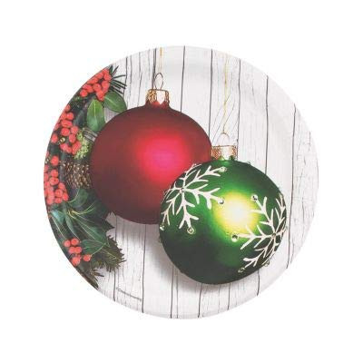 Christmas Ornament Round -YUN- Paper Dinner Plates - 8 Ct.