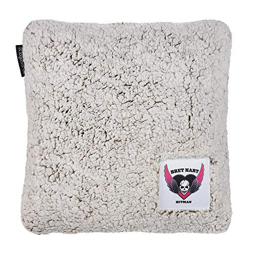 WWE Bret Hart Hitman Sherpa Throw Pillow Multi