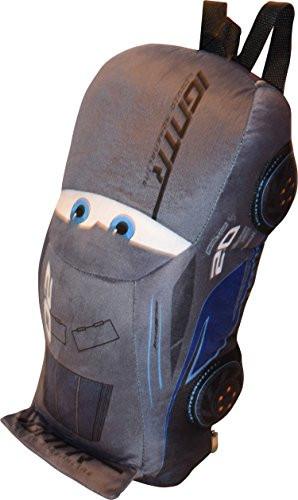 Disney Pixar Cars Amazing Jackson Storm Toddler 15" Plush Backpack Portable Pillow Toy