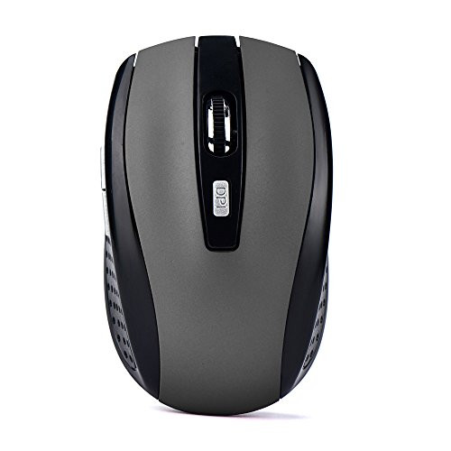 Mouse Raton Gaming 2.4GHz Wireless Mouse USB Receiver Pro Gamer for PC Laptop Desktop Computer Mouse Mice for Laptop Computer -Gray-