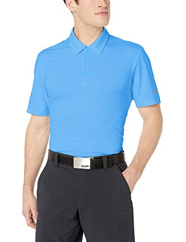 adidas Golf Men's Ultimate 2.0 Solid Polo Real Blue- Grey Three X-Large