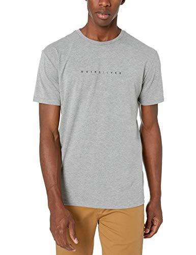Quiksilver Men's Night Tract Short Sleeve TEE Medium Grey Heather S