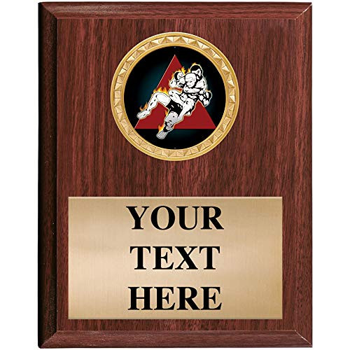 5x7 Custom Wood Finish Martial Arts Awards - Jiu Jitsu Vertical Plaque Trophy Award Prime