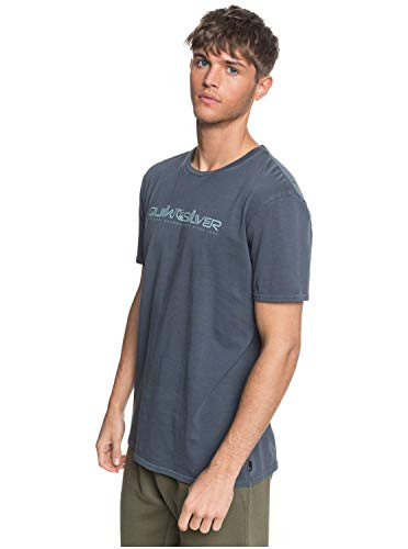Quiksilver Men's Stone Age Romeo Short Sleeve TEE Blue Nights S
