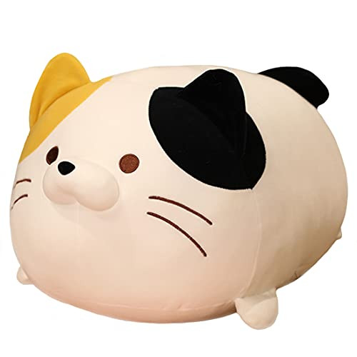 Fluffy Tabby Cat Plush Kitten Dolls Soft Kitty Cat Stuffed Animals Toy Body Pillow Decor Plushie Anime Cat Gifts for Kids Birthday-Xmas-13.8''-19.6''-