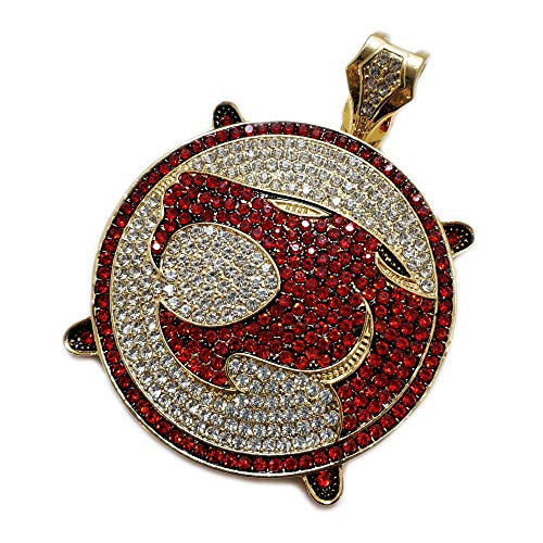 BLINGFACTORY Hip Hop Iced Lab Diamond Gold Plated Large Thunder Cat Pendant
