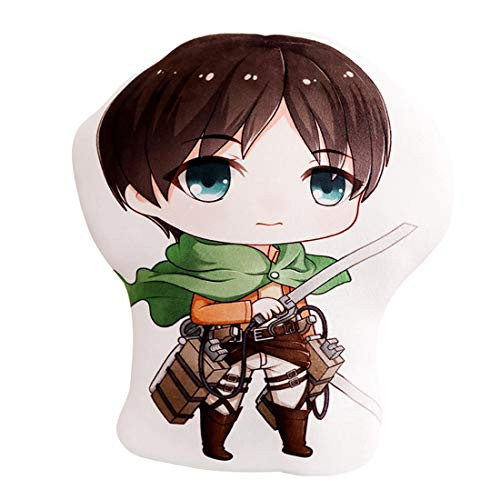shaobeiq Attack on Titan Anime Eren Jaeger Plush Pillow Stuffed Cushion Doll Toy