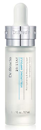 Ampoule Hyaluronic Acid Serum for Face Korean Skin Care - Moisturizer Essence Anti-Aging Serum Intense Hydration Moisturizing K Beauty -0.57o.z- Dermatologist Tested 21-Stay by DR.ORACLE