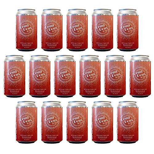 Demi Doux Low Sugar Soda - Soft Drink Made with Real Cane Sugar and No Artificial Sweeteners - Cola 16 Cans -12 oz-