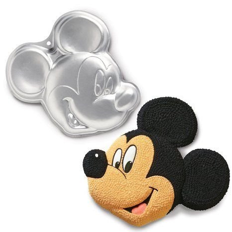 Wilton Disney Mickey Mouse Cake Pan Aluminum With Decorating Instructions New