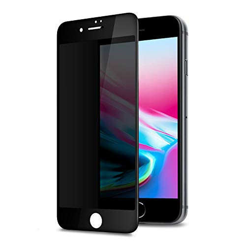 iPhone 8 Plus/7 Plus Privacy Screen Protector, 360 Degree Anti Spy Anti Peep Full Coverage Tempered Glass Privacy Film Screen Protector