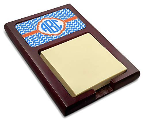 Zigzag Red Mahogany Sticky Note Holder -Personalized-