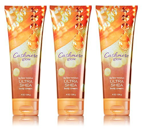Lot of 3 Bath  and  Body Works Cashmere Glow 8.0 oz Ultra Shea Body Cream