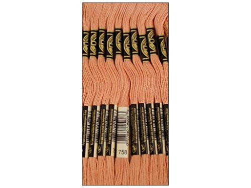 Bulk Buy: DMC Thread Six Strand Embroidery Cotton 8.7 Yards Very Light Terra Cotta 117-758 (12-Pack)
