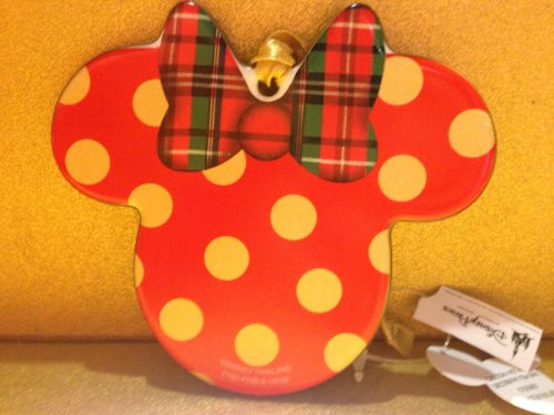 Disney Parks Minnie Mickey Mouse Icon Flat Porcelain Ornament