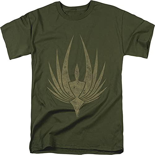 Battlestar Galactica Phoenix Green T Shirt  and  Stickers -XX-Large-