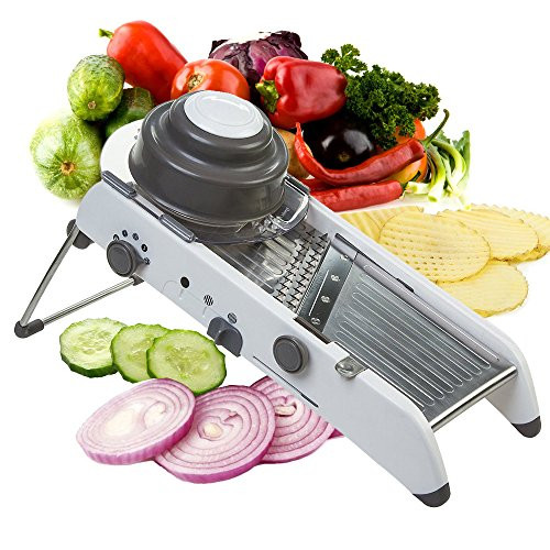 Mandoline Slicer Manual Stainless Steel Blade Adjustable Vegetable Onion Potato Slicer Food Kitchen Tools by Vinipiak