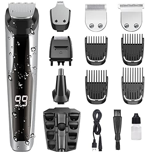 Beard Trimmer for Men Cordless GOOLEEN Mens Hair Clippers Mustache Trimmer Electric Hair Trimmer All in 1 Grooming Kit for Nose Ear Facial Hair Precision Trimmer Groomer Waterproof USB Rechargeable Beard Trimmer for Men Cordless GOOLEEN Mens Hair Clippers Mustache Trimmer Electric Hair Trimmer All in 1 Grooming Kit for Nose Ear Facial Hair Precision Trimmer Groomer Waterproof USB Rechargeable