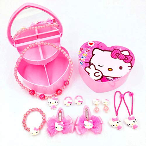 Kerr's Choice ?Hello Kitty Gifts? Hello Kitty Necklace Bracelet and Pink Hair Accessories for Toddlers, Little Girls | Hello Kitty Gift Set Baby Girl | Little Girl Jewelry (Multi) Kerr's Choice ?Hello Kitty Gifts? Hello Kitty Necklace Bracelet and Pink Hair Accessories for Toddlers, Little Girls | Hello Kitty Gift Set Baby Girl | Little Girl Jewelry (Multi)