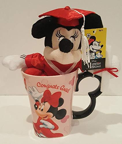 Disney Minnie Mouse Graduation Plush with Minnie Mug