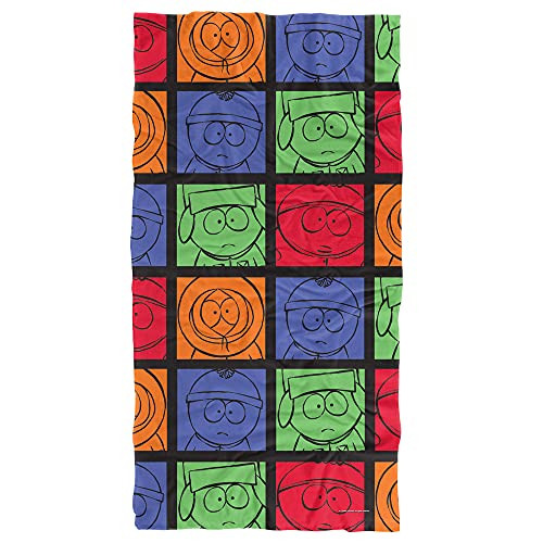 South Park Character Tiles Officially Licensed Beach Towel 30" X 60"