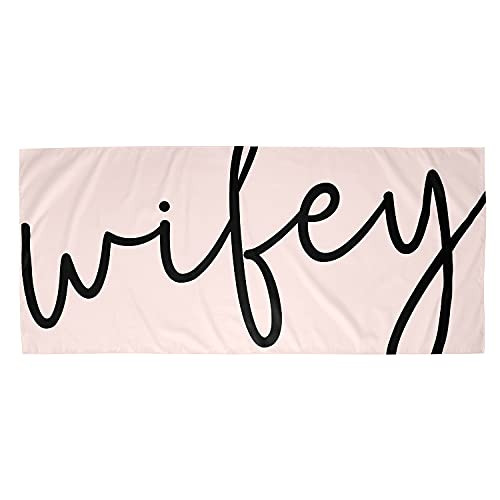 Santa Barbara Design Studio Lili  plus Delilah Quick Dry Oversized Beach Towel 78 x 35-Inch Wifey