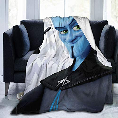 Megamind Ultra-Soft Micro Fleece Blanket Throw Blankets Fits Couch Sofa Bedroom Living Room for Kids Boys Girls Adults50 x40