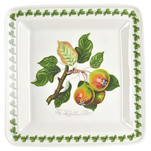 Portmeirion Pomona Salad Plate Square-Teinton Squash Pear