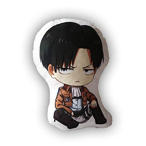 Davrcte Attack on Titan Captain Levi Cute Plush Toy Pillows Anime Throw Pillows Figure Plushie Back Cushions