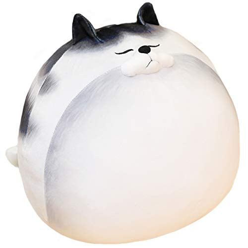 Fat Tabby Cat Plush Cute Kitten Cat Stuffed Animal Toy Soft Hugging Calico Cat Body Pillow Striped Birman Cat Plushies Gifts11.8-19.7Inch