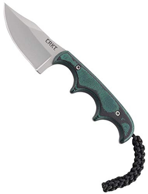 CRKT Minimalist Bowie Neck Knife- Compact Fixed Blade Knife Folts Utility Knife with Bead Blast Blade Resin Infused Fiber Handle and Sheath 2387 CRKT Minimalist Bowie Neck Knife- Compact Fixed Blade Knife Folts Utility Knife with Bead Blast Blade Resin Infused Fiber Handle and Sheath 2387