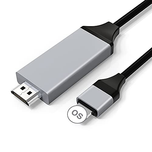 -Apple MFi Certified- Lightning to HDMI Adapter Cable Compatible with iPhone iPad to HDMI 2K Digital AV Adapter HD TV Connector Cord for iPhone-iPad-iPod on TV-Projector-Monitor 6.6FT