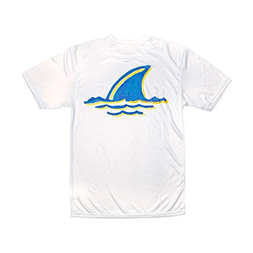 Margaritaville Men's Landshark Fins Up Microfiber Short Sleeve Performance T-Shirt White Medium Margaritaville Men's Landshark Fins Up Microfiber Short Sleeve Performance T-Shirt White Medium