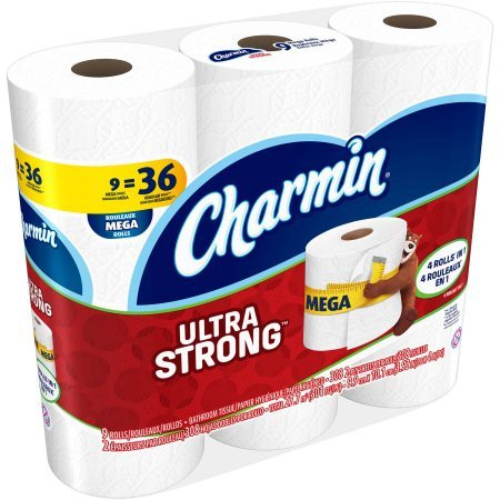 Charmin Unscented Ultra Strong Toilet Paper Mega Rolls 308 sheets 9 rolls