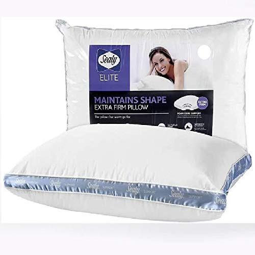 Sealy Elite Extra Firm Bed Pillow Won't Go Flat Standard Queen Maintains Shape