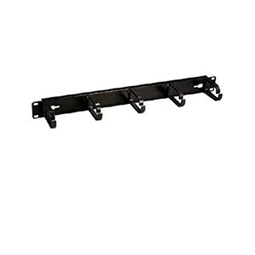 SF Cable Rackmount Cable Management Panel with 5 D-Rings -1U- for 19" Standard Rack