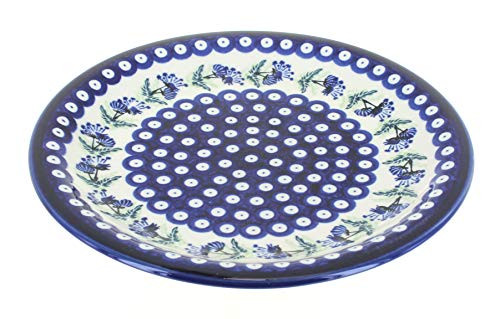 Blue Rose Polish Pottery Sweet Annie Dinner Plate