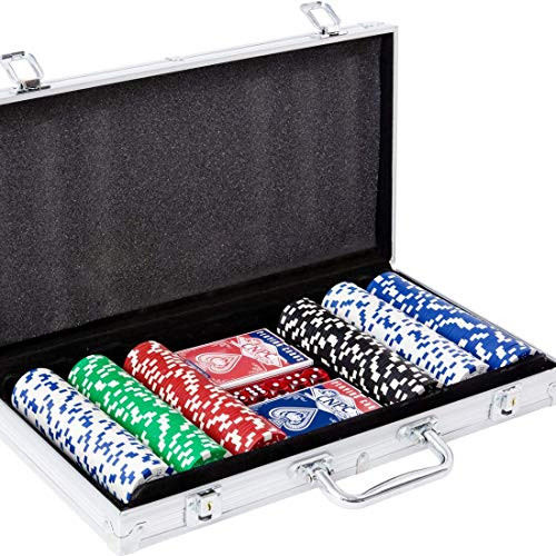 Yinlo Poker Chip Set - 300PCS Poker Set with Aluminum Case 11.5 Gram Casino Chips for Texas Holdem Blackjack Gambling Yinlo Poker Chip Set - 300PCS Poker Set with Aluminum Case 11.5 Gram Casino Chips for Texas Holdem Blackjack Gambling