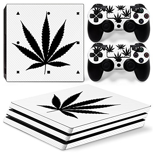 GoldenDeal PS4 Pro Console and DualShock 4 Controller Skin Set - Weed 420 - PlayStation 4 Pro Vinyl