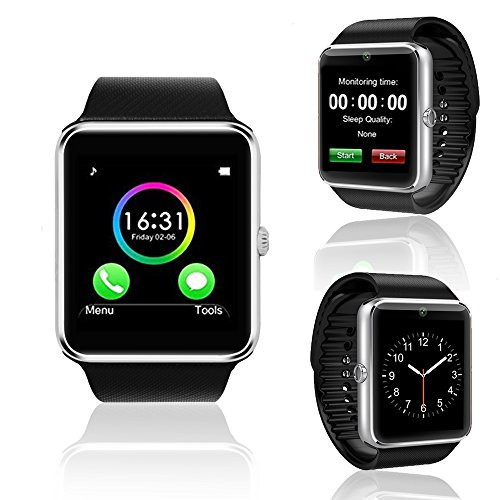 GT8 Unlocked GSM Bluetooth SmartWatch  and  Phone with Pedometer Camera - Free 32gb microSD Card