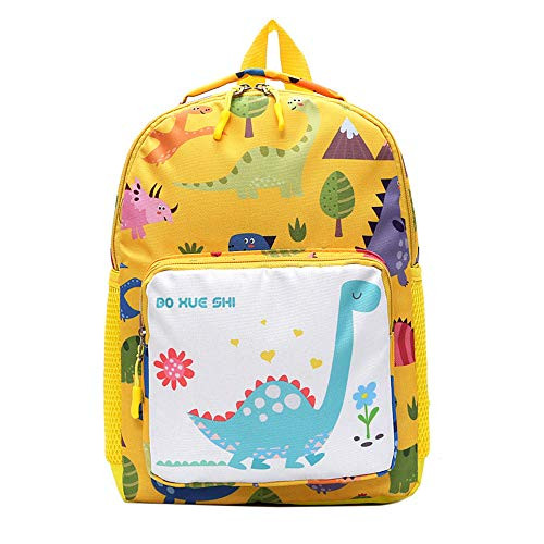 Kids Yellow Dinosaur School Backpack for Preschool Childrens Kindergarten Bags Small Toddler Boy Dino Backpack