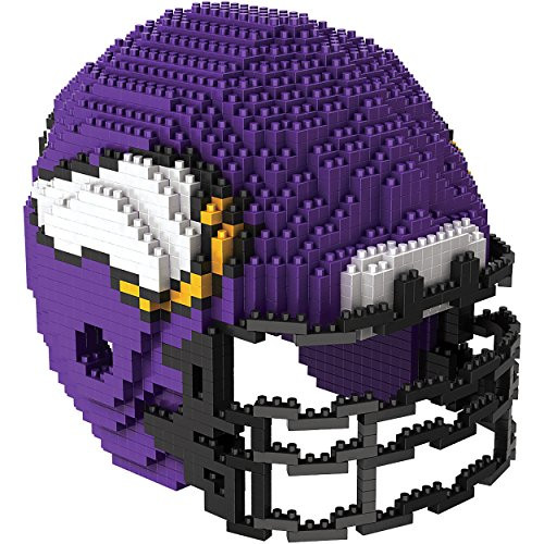 Minnesota Vikings NFL 3D BRXLZ Construction Toy Blocks Set - Helmet Minnesota Vikings NFL 3D BRXLZ Construction Toy Blocks Set - Helmet
