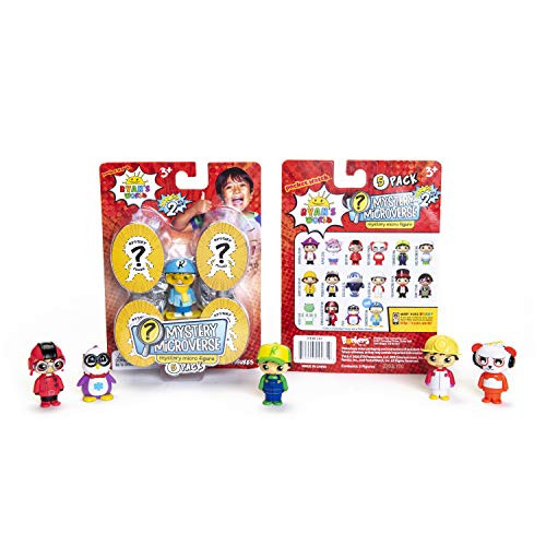 Ryan's World 200015.106 Micro Mystery Figure 5pk S2 Mixed Colours