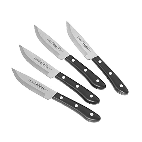 Tramontina Porterhouse 4-Piece High-Carbon Stainless Steel Steak Knife Set 80000-009DS