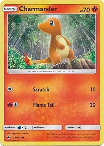 Charmander - 18-147 - Common - Sun  and  Moon- Burning Shadows