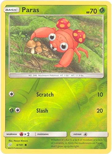 Paras - 6-181 - Common - Reverse Holo - Team Up
