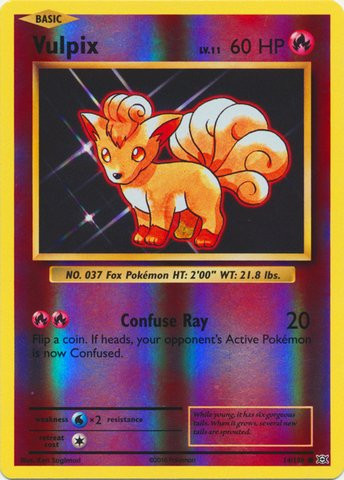 Pokemon - Vulpix -14-108- - XY Evolutions - Reverse Holo
