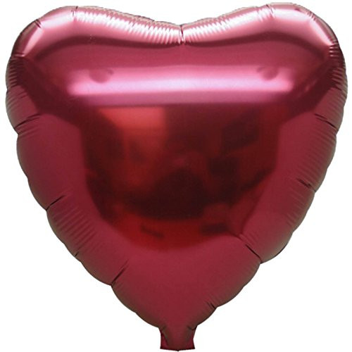 Anagram International Heart Flat Foil Balloon 18" Burgundy Anagram International Heart Flat Foil Balloon 18" Burgundy