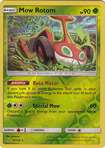 Mow Rotom - 14-156 - Rare - Reverse Holo - Sun  and  Moon- Ultra Prism