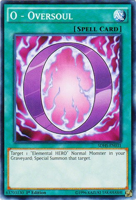 YU-GI-OH - O - Oversoul -SDHS-EN031- - Structure Deck- Hero Strike - 1st Edition - Common YU-GI-OH - O - Oversoul -SDHS-EN031- - Structure Deck- Hero Strike - 1st Edition - Common